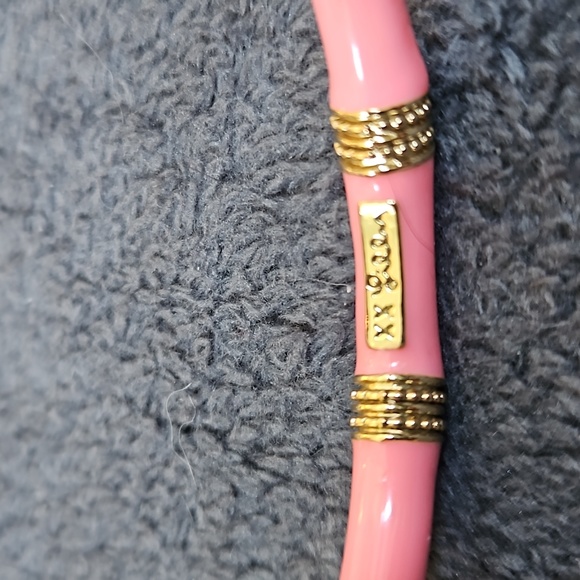 Lilly Pulitzer pink enameled bracelet - Picture 2 of 3